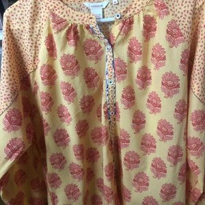 Sundance blouse. LS button down front